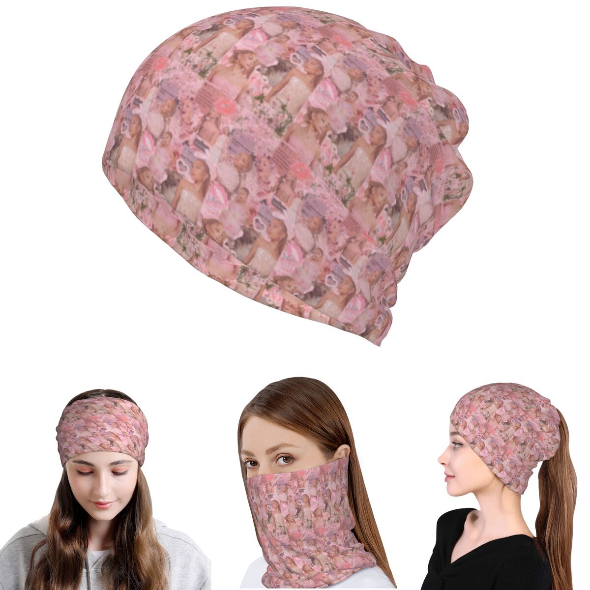 Knit Beanie Hat Warm - Ariana Grande Singer Bandana Lenço para