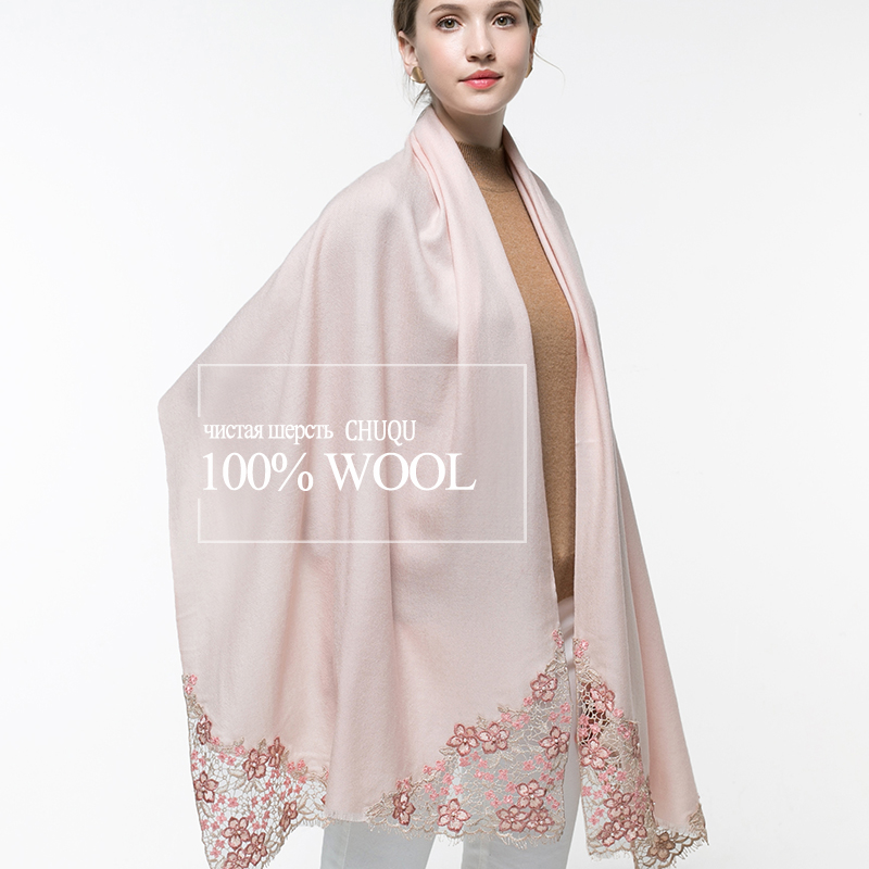 Cashmere Pashmina Wrap - 100% lã real cachecol feminino, cachecol