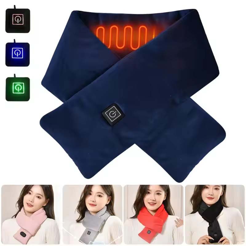 Neck Gaiter Fleece - Usb feminino masculino aquecimento cachecol temperatura
