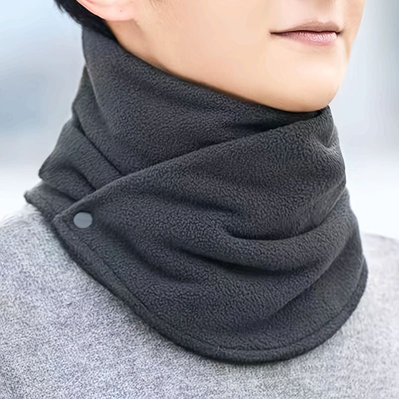 Neck Gaiter Fleece - 1pc inverno engrossado velo-forrado pescoço gaiter-unissex