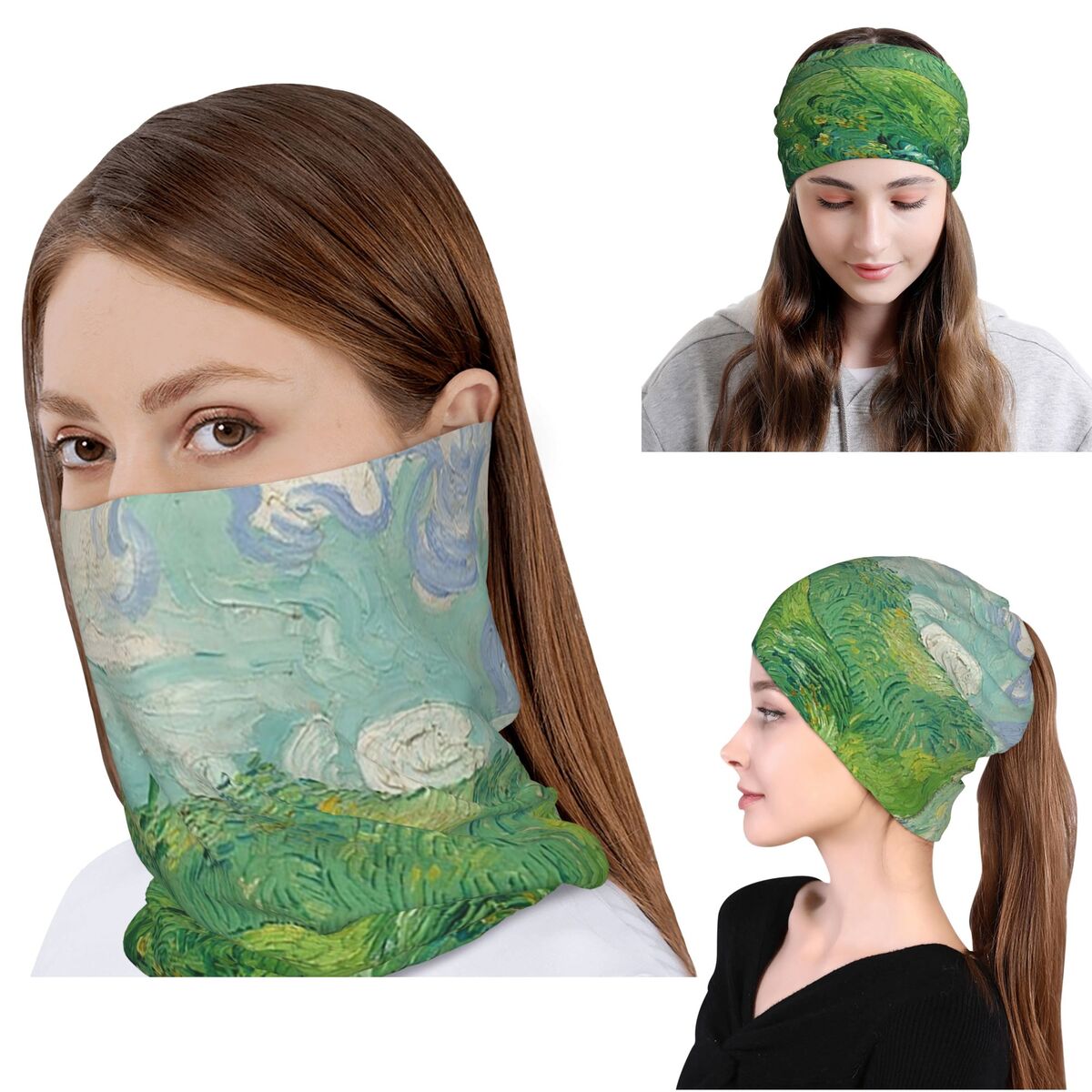 Knit Beanie Hat Warm - Bandana, Protetor de Pescoço, Lenço, Máscara
