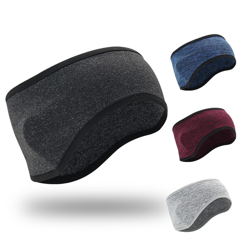 Winter Headband Fleece - Esporte de inverno sweatband quente bandana