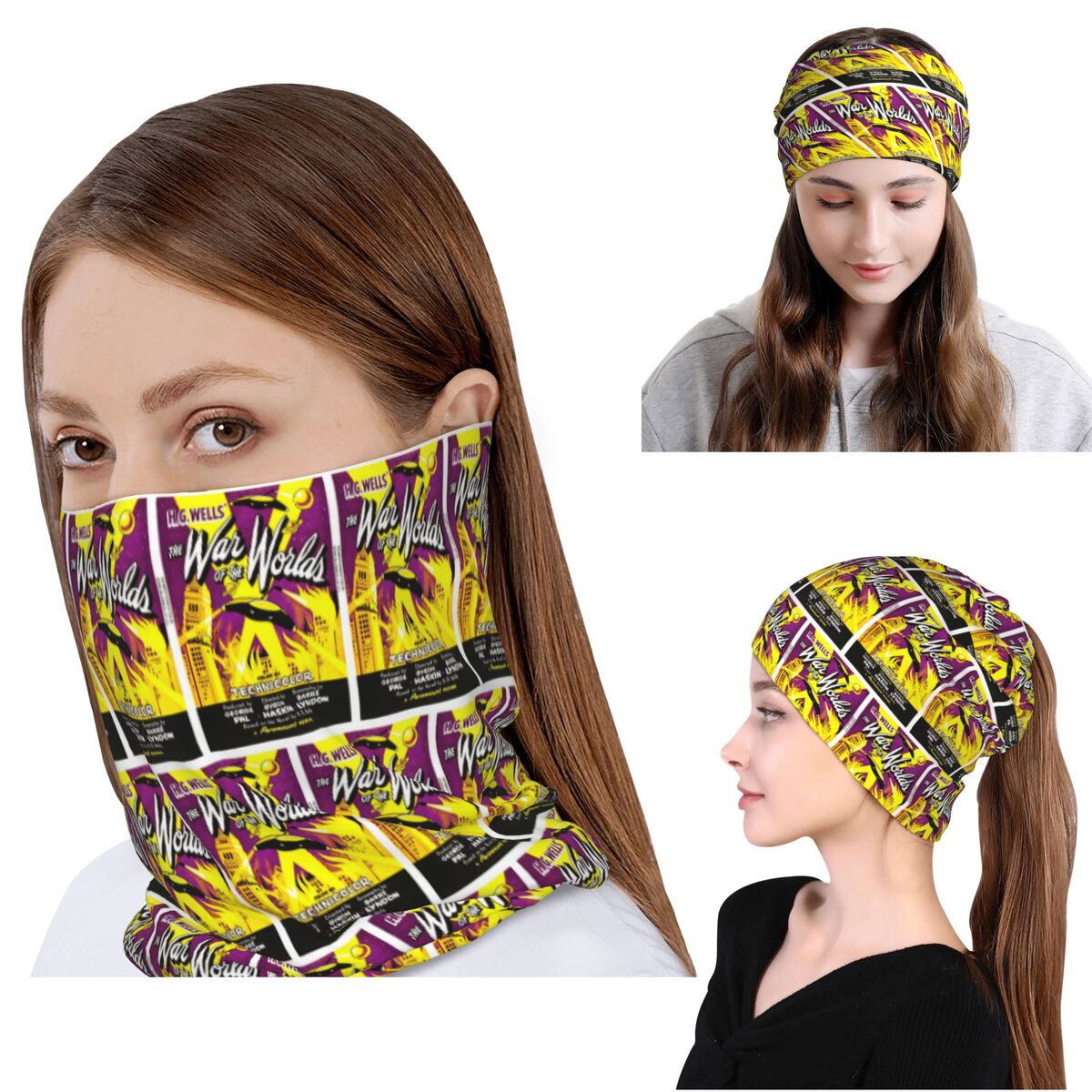 Knit Beanie Hat Warm - War Of The Worlds Bandana, máscara