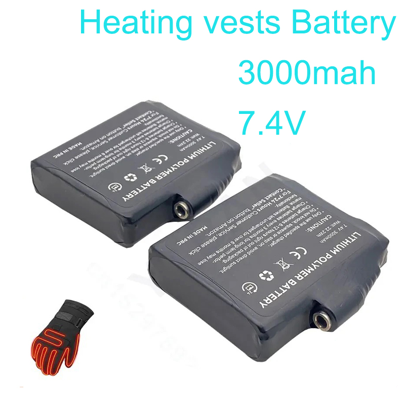 Bateria Glove 7.4V 3000mAh de  - Heated Vest Battery avaliação e preço