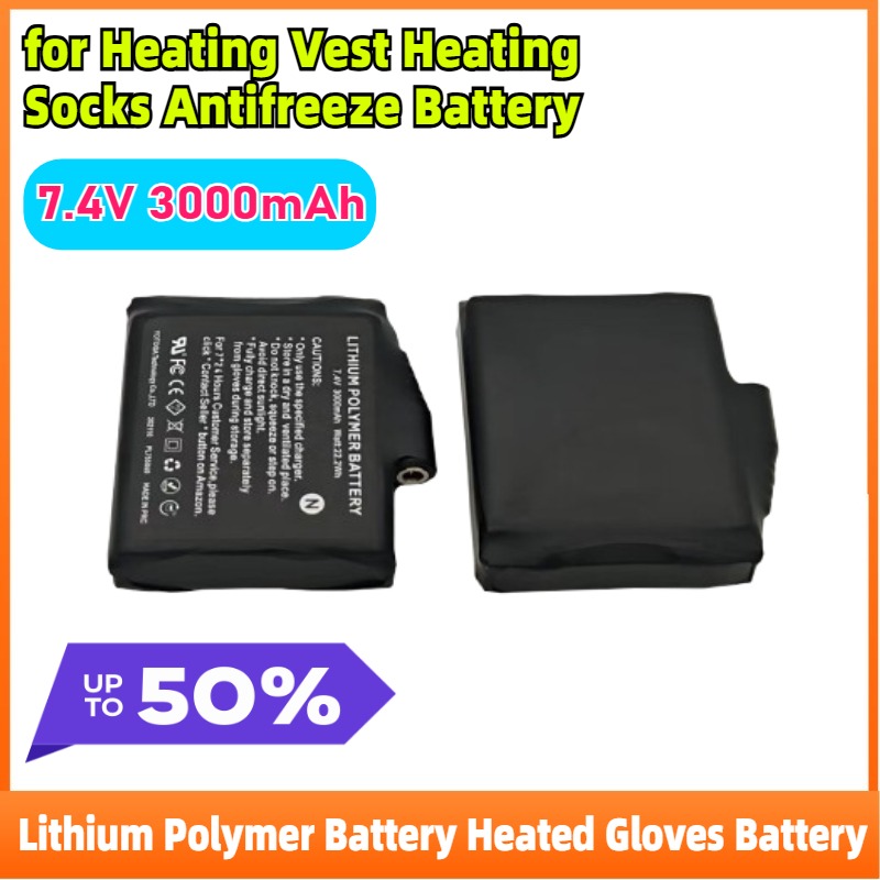 2-8 pces polímero de lítio 7.4 - Heated Vest Battery avaliação e preço