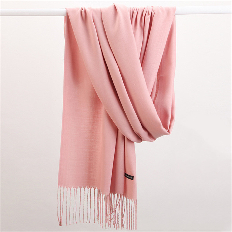Moda cor sólida 2023 cachecol  - Shawl Wrap Winter avaliação e preço