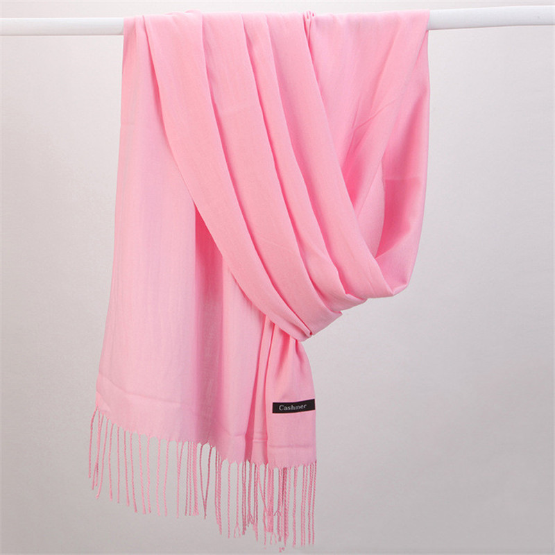 Moda cor sólida 2023 cachecol  - Shawl Wrap Winter avaliação e preço