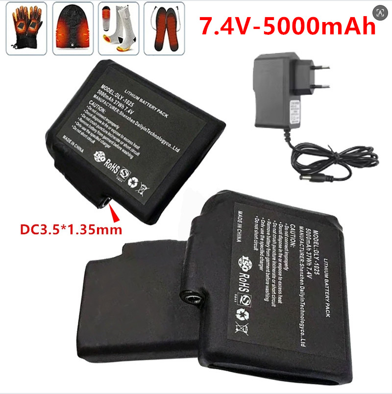 Nova bateria de polímero de lí - Heated Vest Battery avaliação e preço