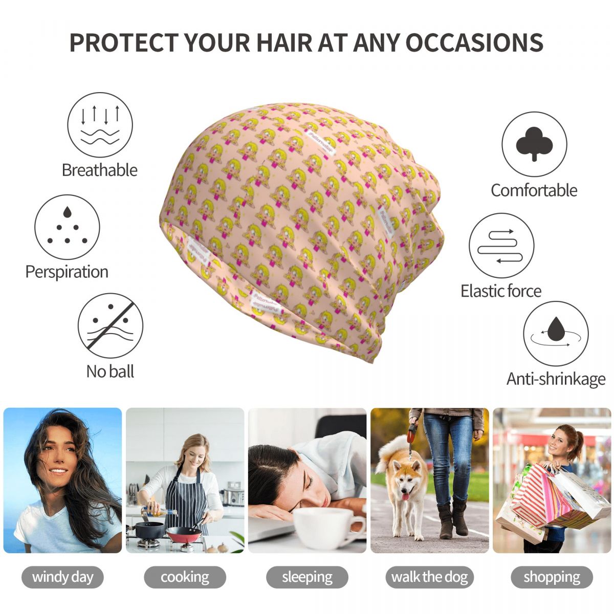 Lenço de pescoço com estampa d - Knit Beanie Hat Warm avaliação e preço