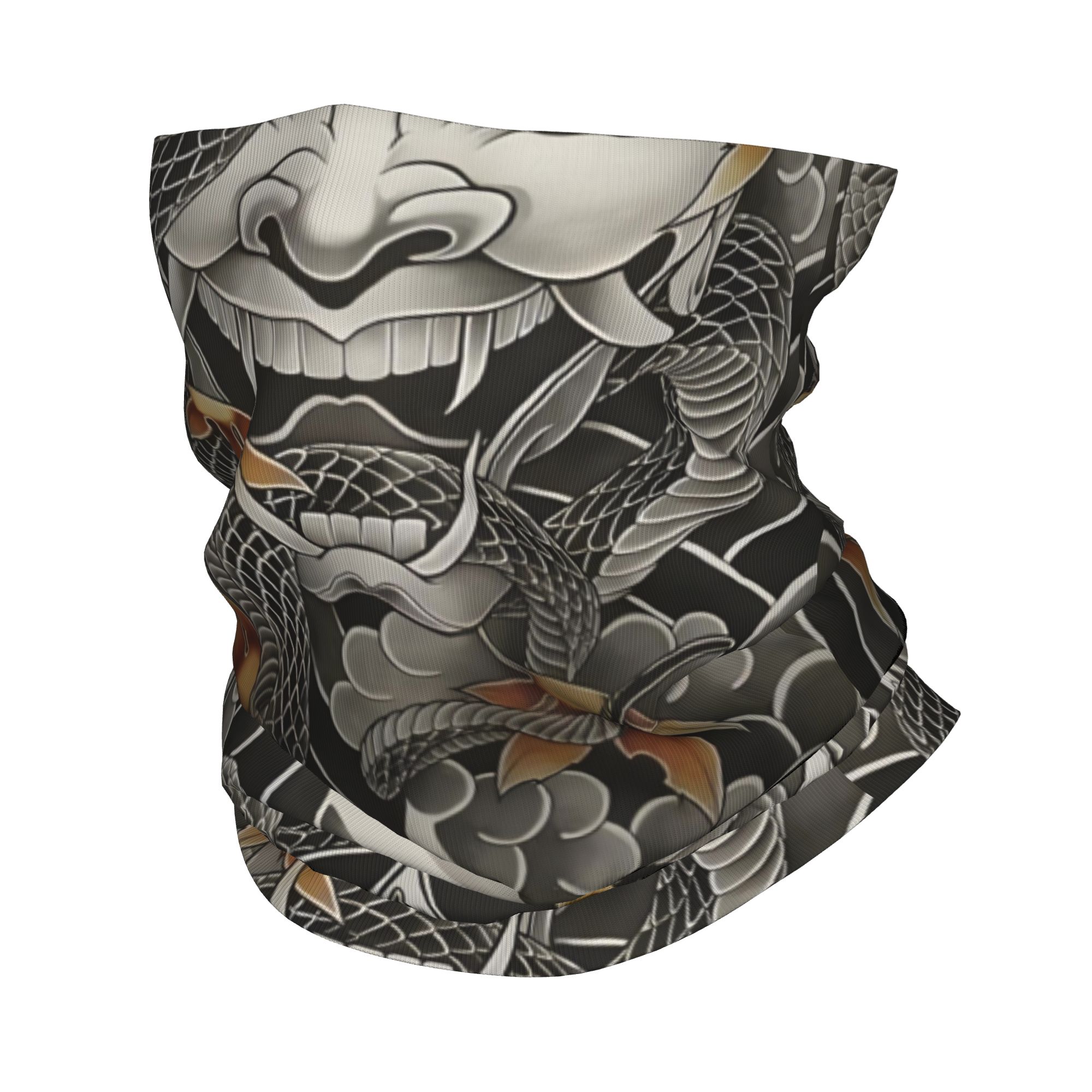 Personalizado samurai oni demô - Neck Gaiter Fleece avaliação e preço