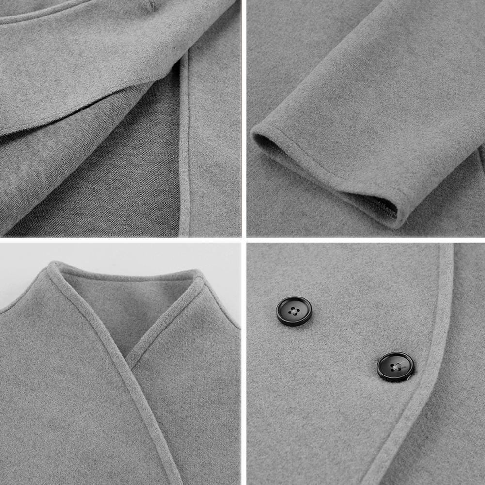 Sobretudo Feminino de Inverno, - Wool Coat Peacoat avaliação e preço