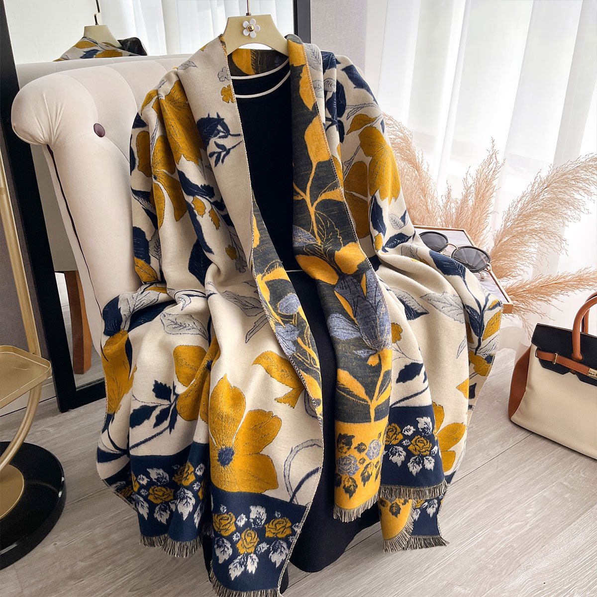 Mulheres engrossar luxo invern - Shawl Wrap Winter avaliação e preço