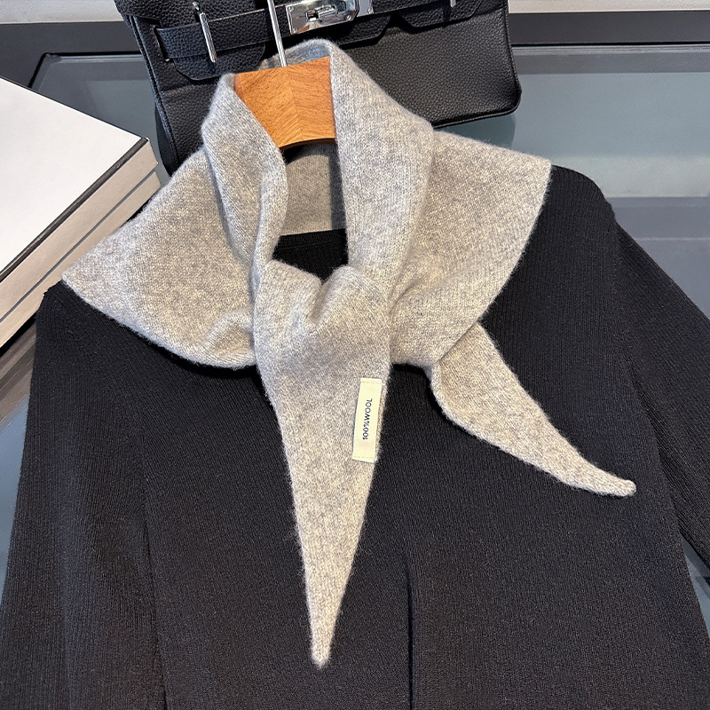 100% lã estilo coreano malha t - Shawl Wrap Winter avaliação e preço