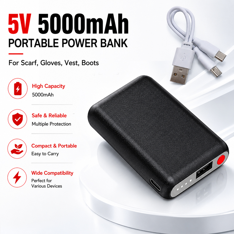 Bateria Recarregável 5V 5000mA - Heated Vest Battery avaliação e preço