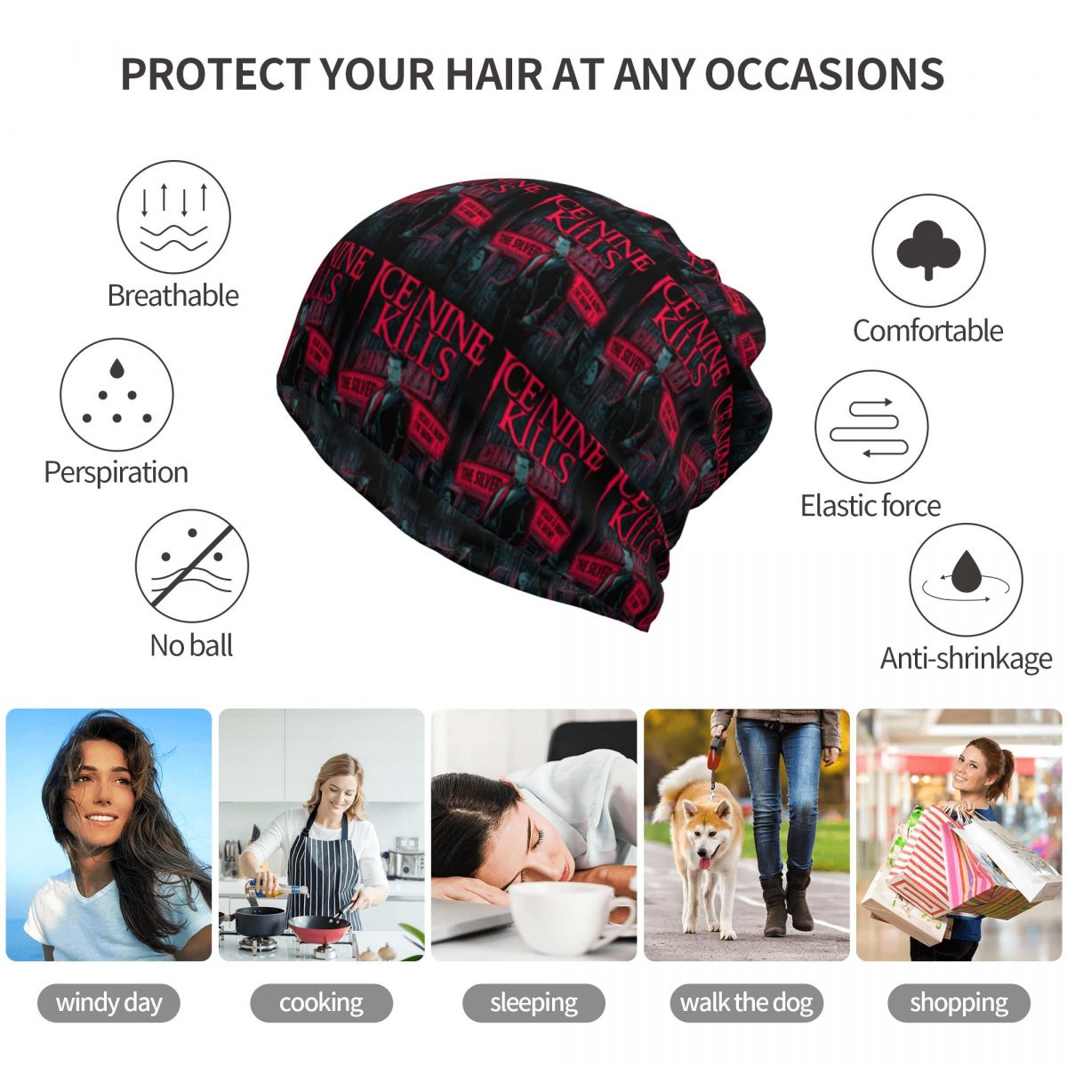 Ice Nine Kills The Silver Scre - Knit Beanie Hat Warm avaliação e preço