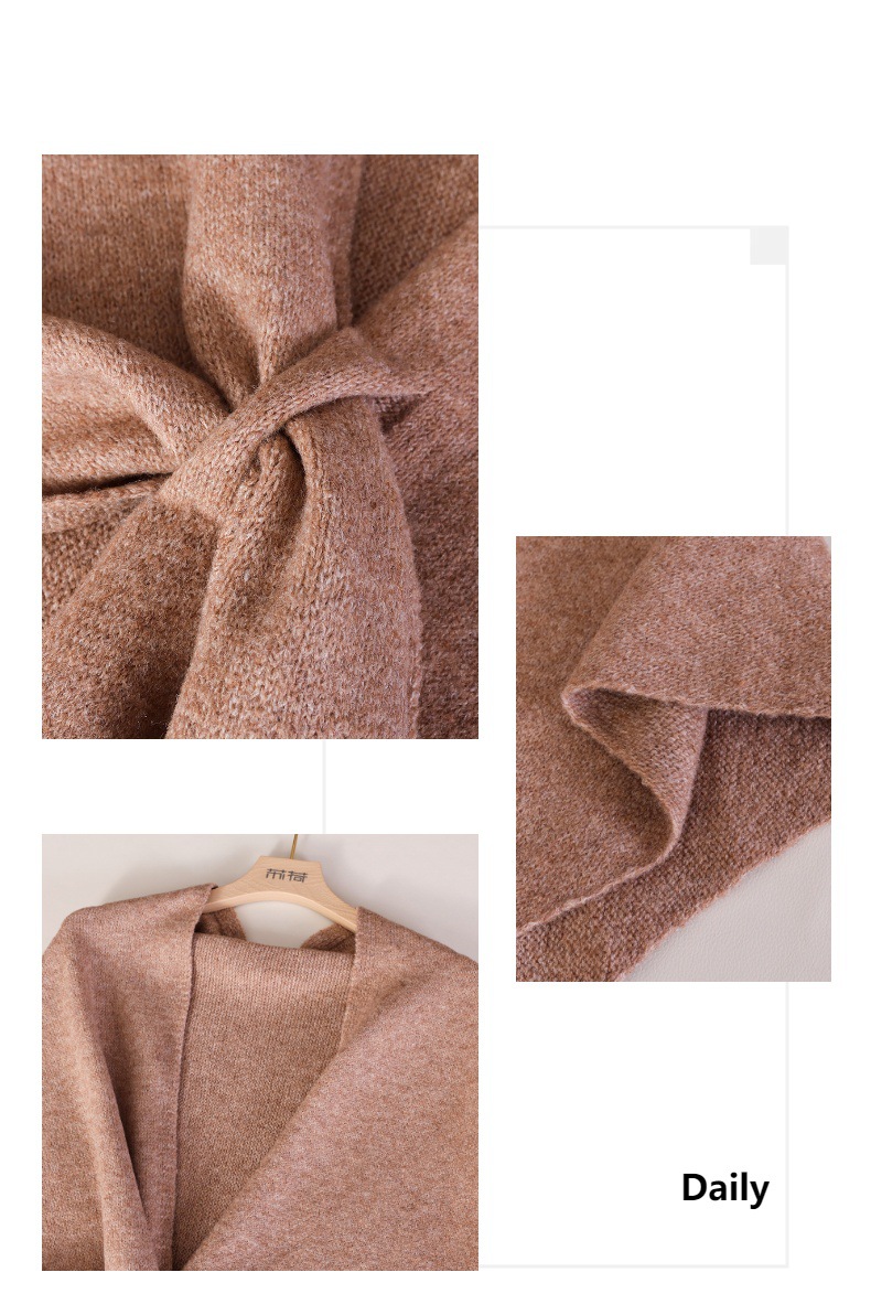 Xale Triangular de Tricô em Co - Shawl Wrap Winter avaliação e preço
